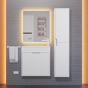Тумба с раковиной Uperwood Modul 60 393020546 подвесная цвет Белый матовый-5