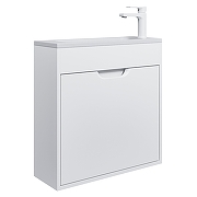 Тумба с раковиной Uperwood Modul 60 393020546 подвесная цвет Белый матовый-13
