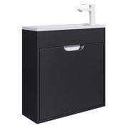 Тумба с раковиной Uperwood Modul 60 393020547 подвесная цвет Черный матовый-15