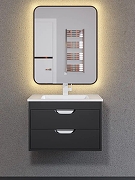 Тумба с раковиной Uperwood Modul 65 393020549 подвесная цвет Черный матовый-7