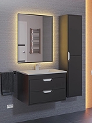 Тумба с раковиной Uperwood Modul 65 393020549 подвесная цвет Черный матовый-11