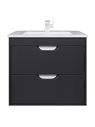 Тумба с раковиной Uperwood Modul 65 393020549 подвесная цвет Черный матовый-12
