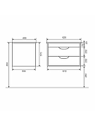 Тумба с раковиной Uperwood Modul 65 393020549 подвесная цвет Черный матовый-18