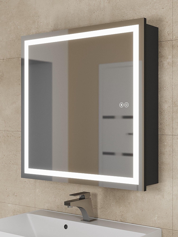 Зеркальный шкаф Uperwood Tanos 70 ZTanos70b с подсветкой 