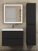 Зеркальный шкаф Uperwood Tanos 70 ZTanos70b с подсветкой цвет Черный-2