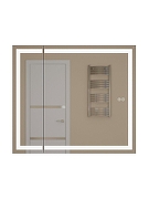 Зеркальный шкаф Uperwood Tanos 80 ZTanos80w с подсветкой цвет Белый-5