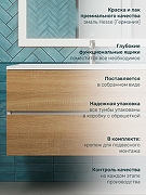 Тумба с раковиной Uperwood Barsa 100 293020535 подвесная цвет Белый матовый Дуб сонома-3