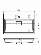 Тумба с раковиной Uperwood Barsa 60 2930205645 подвесная цвет Черный матовый Дуб сонома-15