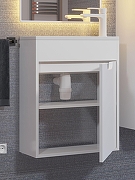 Тумба с раковиной Uperwood Modul 50 393020544 подвесная цвет Белый матовый-4