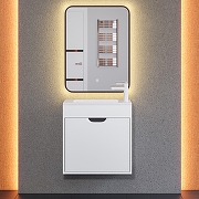 Тумба с раковиной Uperwood Modul 60 393020557 подвесная цвет Белый матовый Графит матовый-5