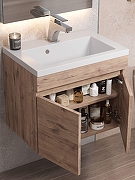 Тумба под раковину Uperwood Eva 50 3930213461 подвесная цвет Крафт Табачный-7