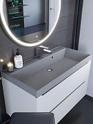 Раковина Uperwood Classic Quartz 90 291030010 цвет Бетон