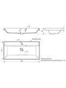 Раковина Uperwood Classic Quartz 90 291030010 цвет Бетон-8