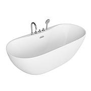 Акриловая ванна Grossman Classic GR-12501-1 цвет Белый глянцевый-1