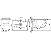 Унитаз AM.PM Like AquaSpin 2.0 C801901SC подвесной цвет Белый с сиденьем Микролифт-10