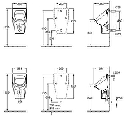 Писсуар Villeroy&Boch Architectura 55740001 подвесной цвет Альпийский белый-9
