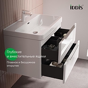 Тумба с раковиной Iddis Cloud X 80 CLX80W0i95K подвесная цвет Белый-2
