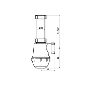 Сифон для раковины Iddis Optima Home 900A000010VD цвет Белый-6