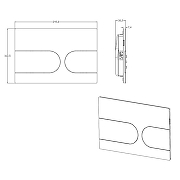 Клавиша смыва Azario New-TS AZ-SS-001-GG цвет Серый-2