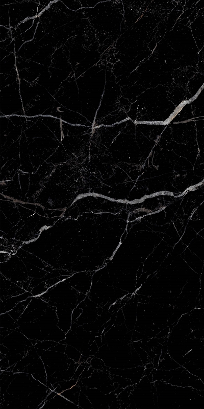 Керамогранит Realistik Royal Black Чёрно-белый полированная 