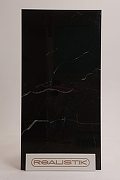 Керамогранит Realistik Royal Black Чёрно-белый полированная 60x120 см-5