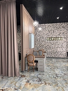 Керамогранит Realistik Magic Ice Голубой полированная 60x120 см-10