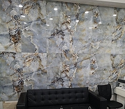 Керамогранит Realistik Magic Ice Голубой полированная 60x120 см-11