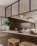 Керамогранит Gayafores Deco Artis Коричневый глянцевая 32x62,5 см-2