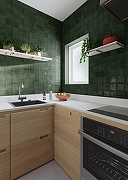 Керамогранит Gayafores Amaris Зелёный глянцевая 32x62,5 см-2