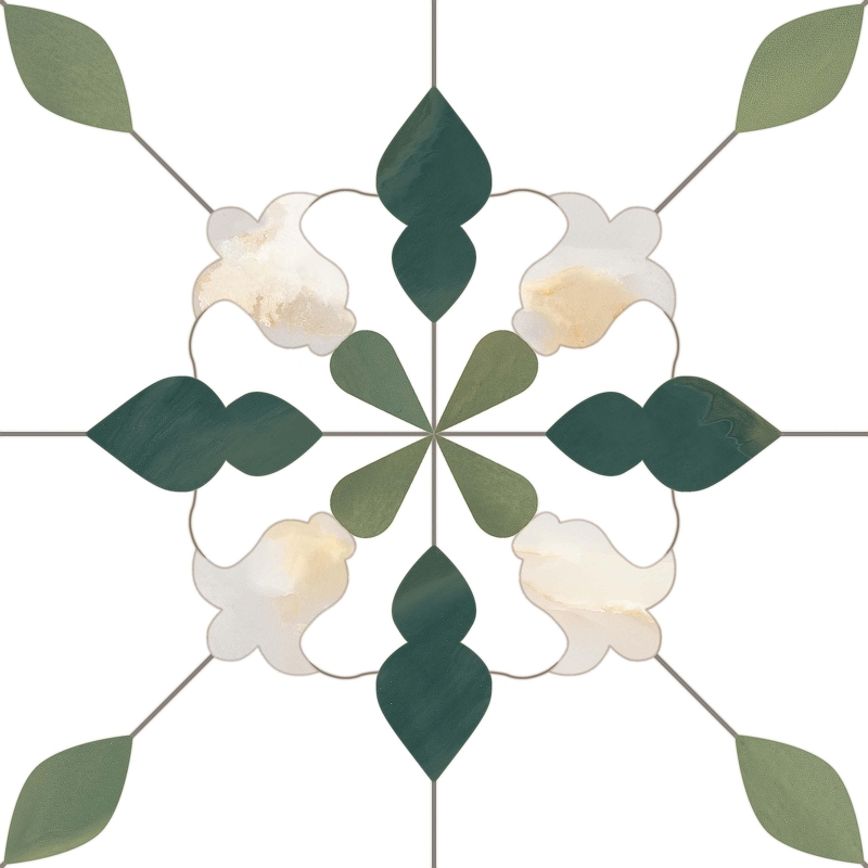 Керамогранит Monopole Ceramica Aramis Зелёный матовая 