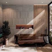 Керамогранит DNA Tiles Mixtura Серый матовая 4,6х37,5 см-2