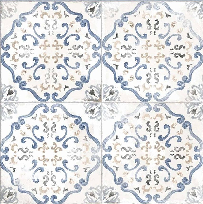 Керамогранит El Molino Alice Голубой матовая 