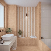 Керамогранит DNA Tiles Bow Natural Бежевый матовая 5,2x16 см-2