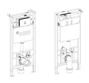 Инсталляция Рехау Novaflow 19101011001 для унитаза без клавиши смыва-2