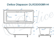 Ванна из искусственного камня Delice Diapason 180х70 DLR330008R-M цвет Белый-10
