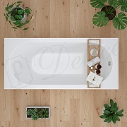 Ванна из искусственного камня Delice Bravo 150х70 DLR330036-G цвет Белый-6