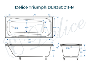 Ванна из искусственного камня Delice Triumph 170х75 DLR330011-M цвет Белый-8