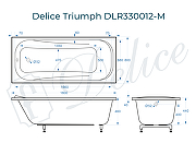 Ванна из искусственного камня Delice Triumph 180х80 DLR330012-M цвет Белый-8