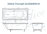 Ванна из искусственного камня Delice Triumph 170х70 DLR330010-M цвет Белый-8
