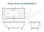 Ванна из искусственного камня Delice Bravo 180х75 DLR330038R-G цвет Белый-10