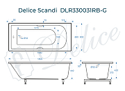 Ванна из искусственного камня Delice Scandi 180х80 DLR330031RB-G цвет Белый-10