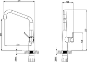 Смеситель для кухни Domaci Римини D569112CR цвет Хром-12
