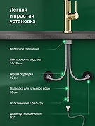 Смеситель для кухни Domaci Римини D569174CG цвет Золото-7