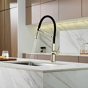 Смеситель для кухни Domaci Римини D569174CG цвет Золото-8