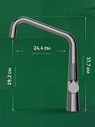 Смеситель для кухни Domaci Римини D569112GB цвет Вороненая сталь-2