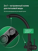Смеситель для кухни Domaci Ливорно D8649BK цвет Черный матовый-6