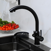Смеситель для кухни Domaci Ливорно D8649BK цвет Черный матовый-9