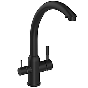 Смеситель для кухни Domaci Ливорно D8649BK цвет Черный матовый-10