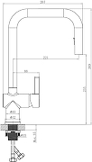 Смеситель для кухни Domaci Ливорно D4703CR цвет Хром-12