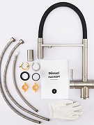 Смеситель для кухни Domaci Ливорно D8644BR цвет Сталь-11